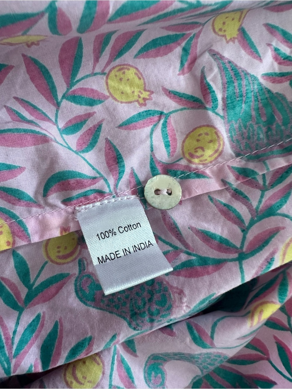 Banjanan Floral Print Mini Dress, Pink yellow & blue, Size XS 100% Cotton - Picture 12 of 13